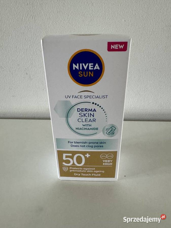 Fluid do twarzy Nivea Derma Skin Clear SPF50 Poznań