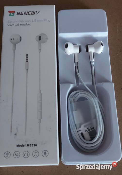 Magnetyczne przewodowe słuchawki douszne BENEWY Częstochowa