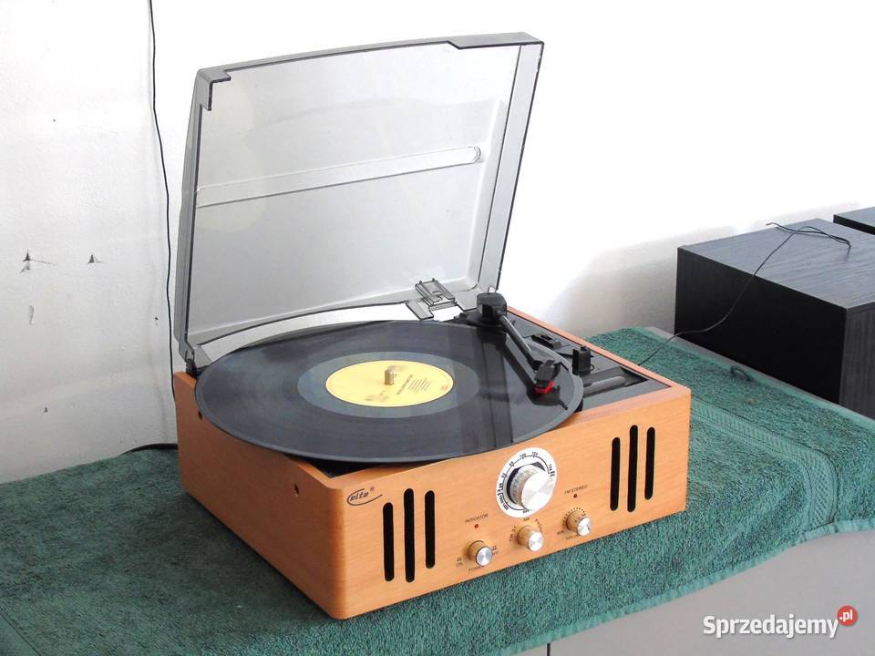 Gramofon stereo z radiem głośniki sprawny Jasło