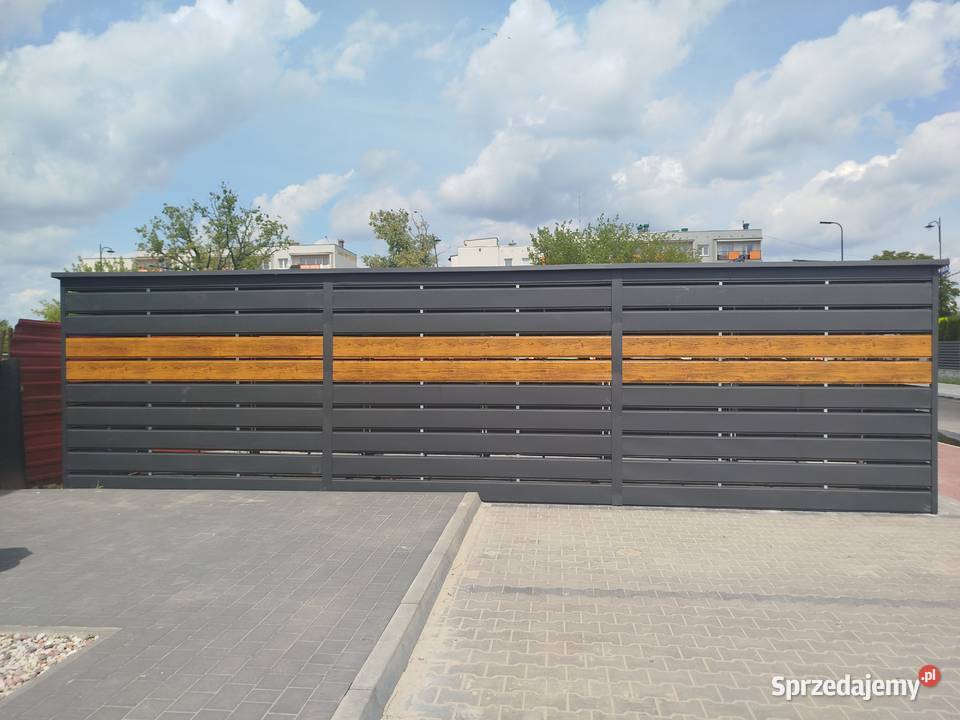 Garaż Blaszany GRAFITOWY Brama OKNA Garaże samodzielny Koszalin