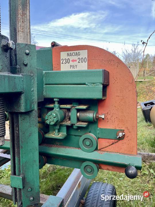 Trak taśmowy poziomy do cięcia drewna Produkcja Dobrzyca