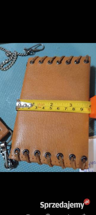 Portfel skórzany ręcznie robiony info opis foto Starachowice