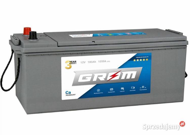 Akumulator GROM Premium 180Ah 1050A EN LEWY PLUS ciężarowe Wałbrzych