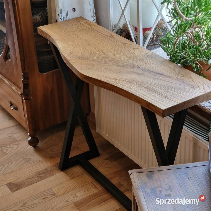 Konsola loft BLAT DĘBOWY NA WYMIAR naturalna Bartoszyce sprzedam