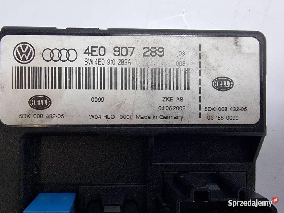 MODUŁ AUDI A8 D3 4E0907289 osobowe Pozostałe Lipno sprzedam