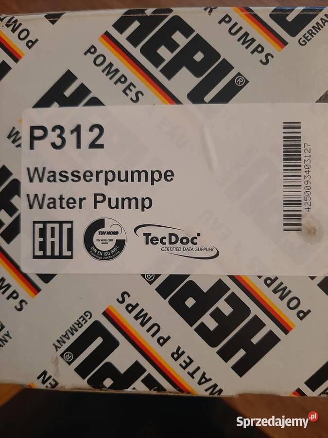 nowa pompa wody do samochodu firmy HEPU P312 osobowe Sandomierz