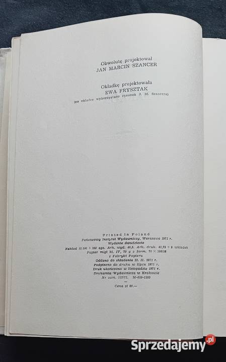 Bolesław Prus Faraon PIW 1971 r Ilustracje JM wielkopolskie Koźminek