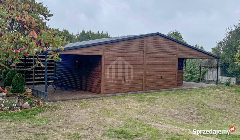 Garaż blaszany 8x6 wiata brama uchylna drzwi Toruń sprzedam