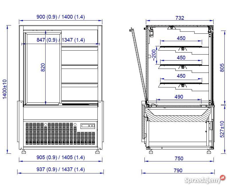 LADA WITRYNA CHŁODNICZA CUKIERNICZA ARIA mazowieckie