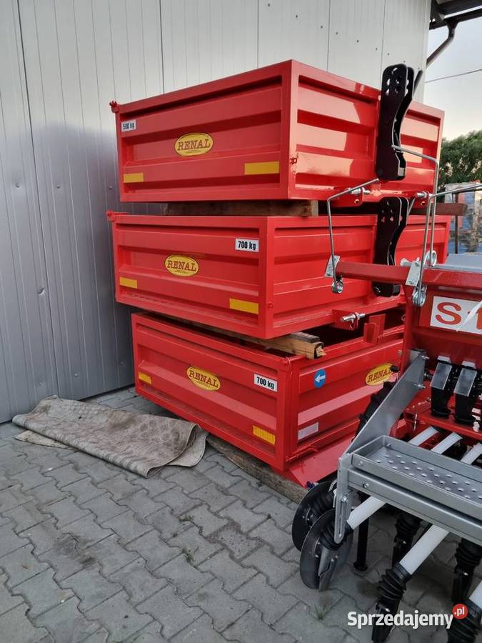 Skrzynia transportowa z kiprem ręcznym lemiesz Przyczepy rolnicze Modlica sprzedam