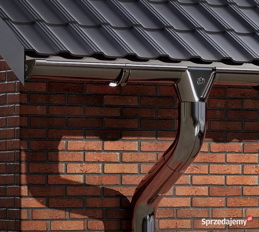 Krop uchwyt rynny dokrokwiowy 130 mm czarny Białystok