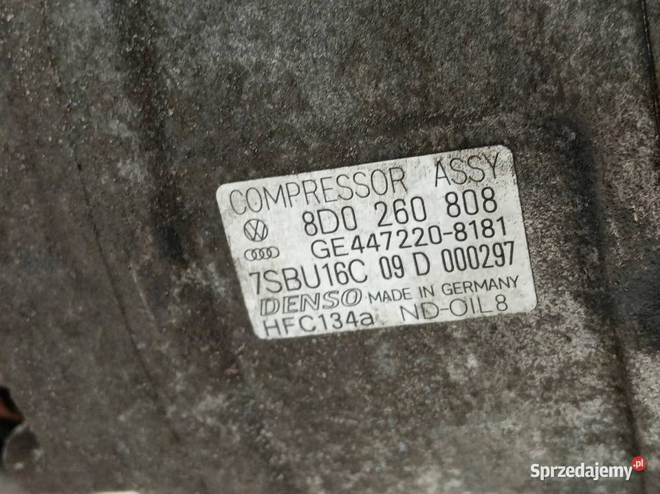 SPRĘŻARKA KLIMATYZACJI 8D0260808 19 TDI VW
