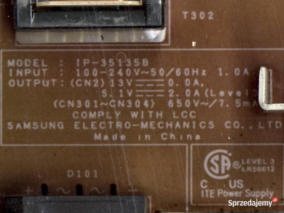 Płyta zasilacza BN9400775E Samsung łódzkie Łódź