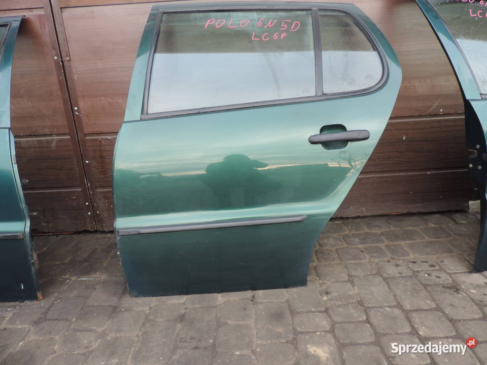 Drzwi Lewy Tył VW Polo 6N 5D kolor LC6P Rok produkcji 1998 małopolskie Nowy Sącz