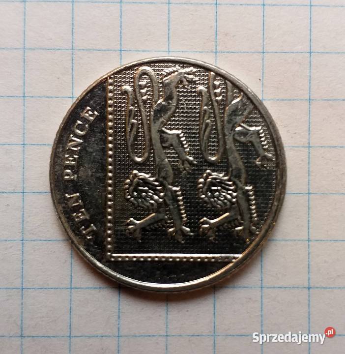 10 PENSÓW TEN PENCE 2013 WIELKA BRYTANIA Piszczac