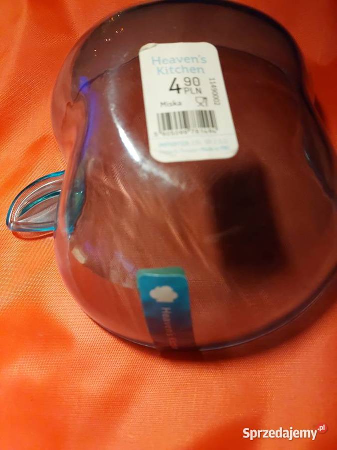 Miska z tworzywa jabłko jasno niebieskie Nowe dolnośląskie Wrocław