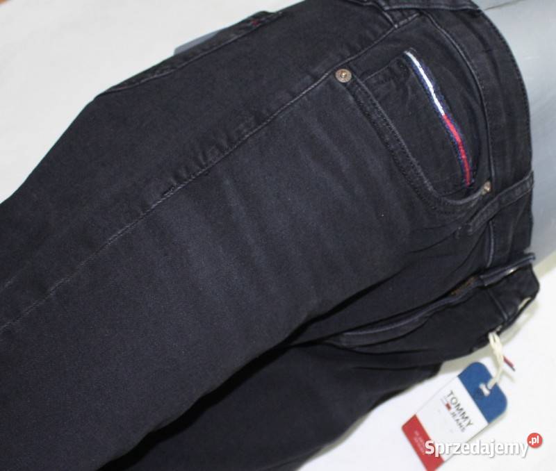 Damskie jeansy Tommy Jeans Sophie czarne rurki Moda i Styl śląskie Tarnowskie Góry