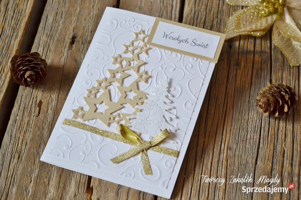Kartka świąteczna na Boże Narodzenie ręcznie Słupsk