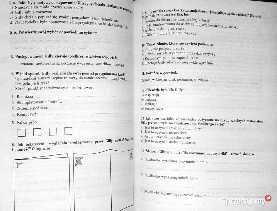 Zadania z języka polskiego Krystyna Moczydłowska Chełm