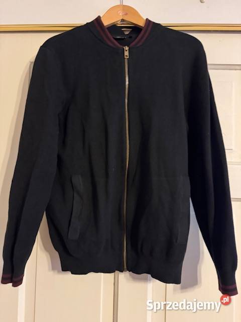 Sweter męski L Carry na zamek z bawełny czarny z Częstochowa