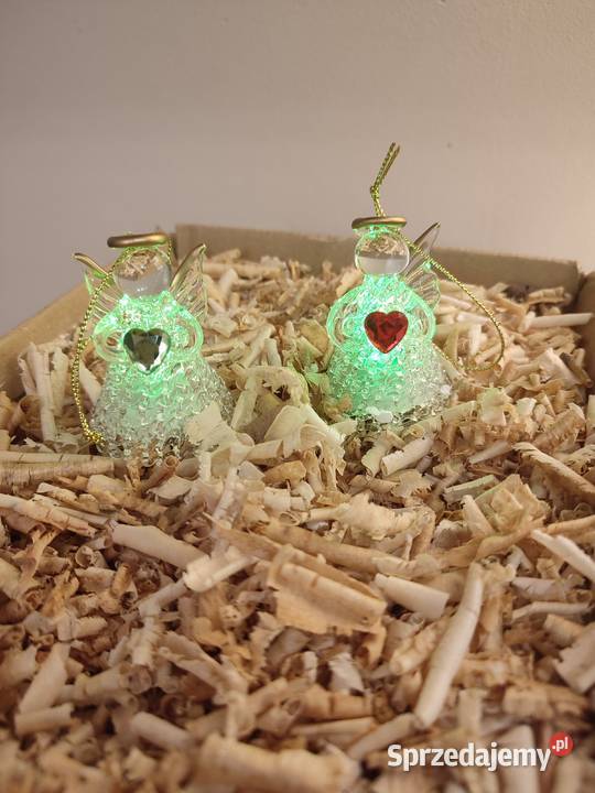 Aniołki świecące zmnieniające kolor ozdoby śląskie Częstochowa