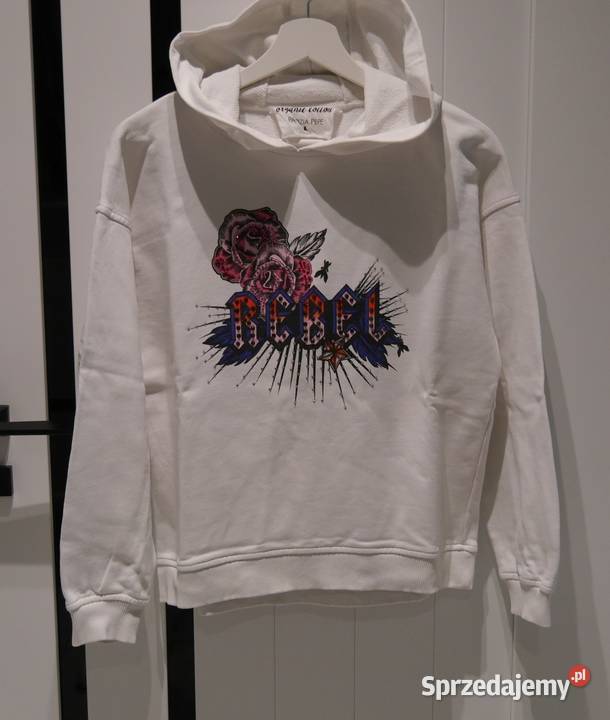Patrizia Pepe piękna bluza cyrkonie 36 S biały Wrocław