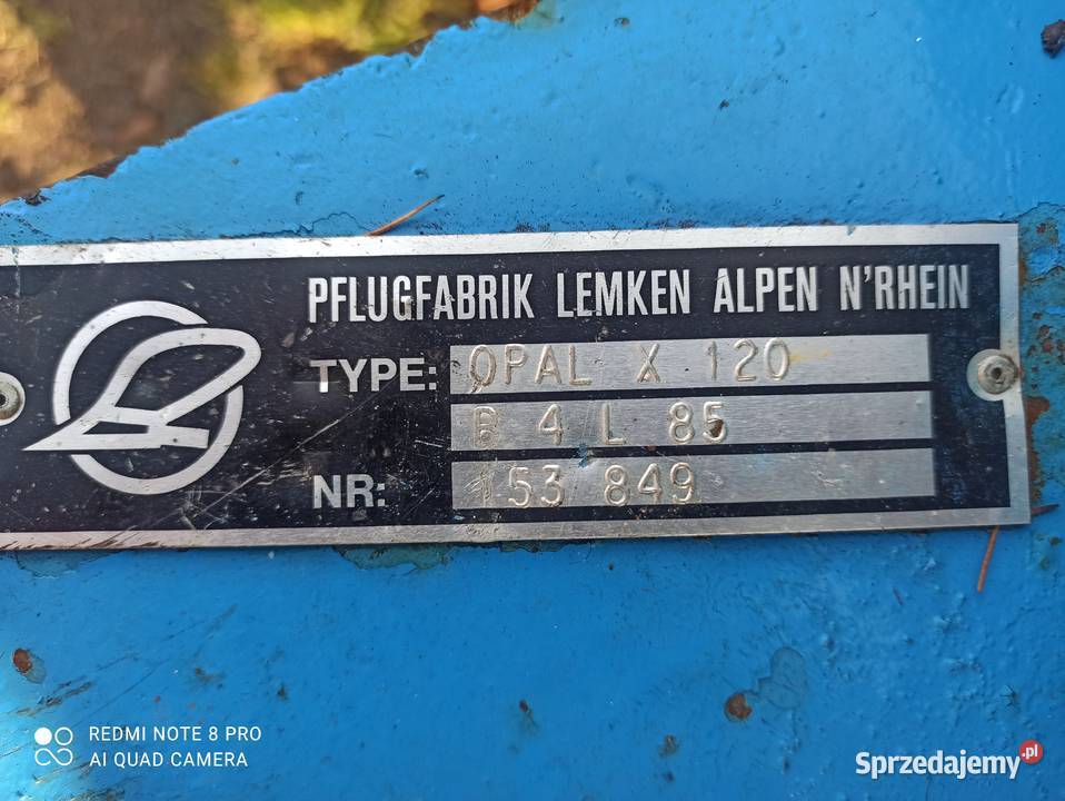 Pług LEMKEN Opal x120 ażurowy czteroskibowy sprzedam