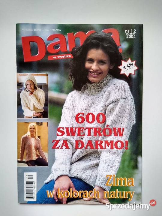 Dama w swetrze 122004 Hobbystyczne Czasopisma pomorskie Gdańsk