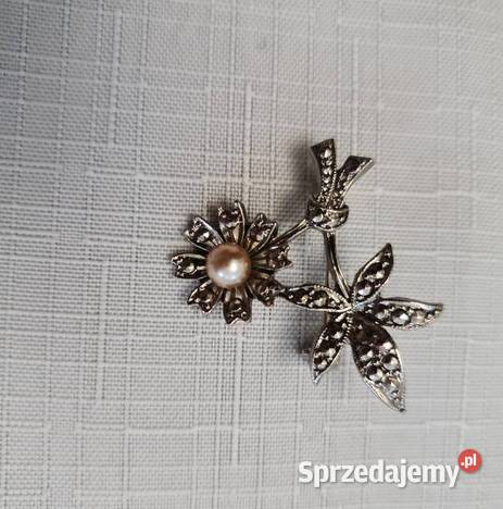 Broszka z perłą Katowice sprzedam