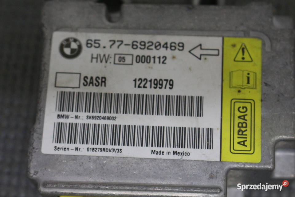 BMW 7 E65 E66 SENSOR PODUSZEK 6577 6920469 Układ elektryczny Prochowice