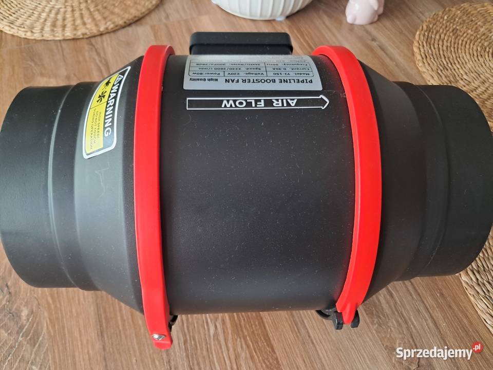 nowy wentylator kanałowy z pilotem ma 2 defekty świętokrzyskie Sandomierz