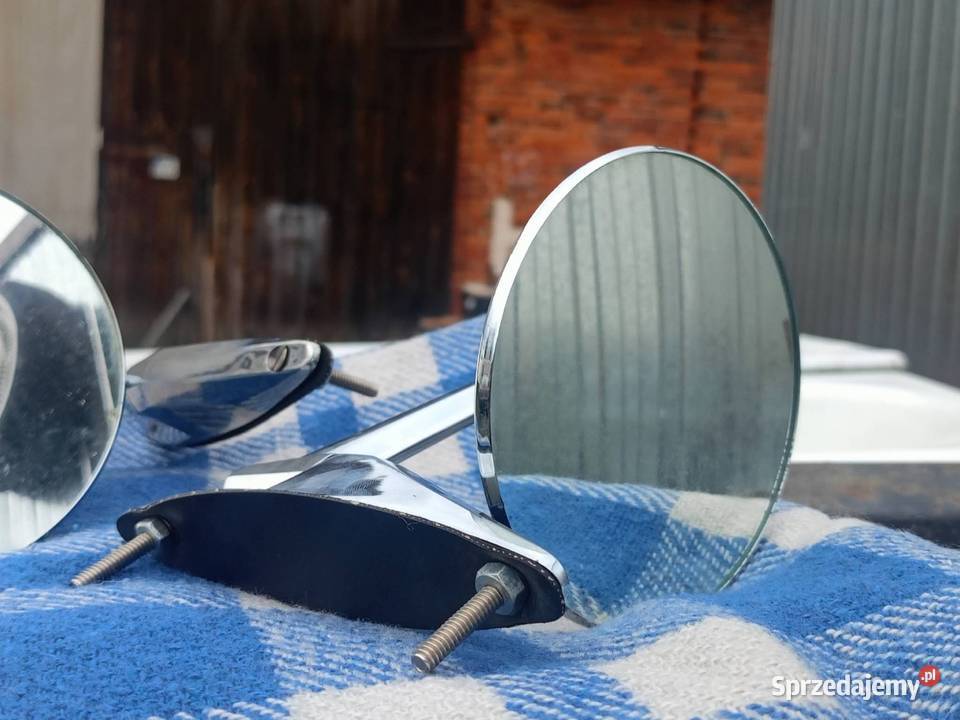 Lusterka chromowane klasyk zabytek retro osobowe Świerczów