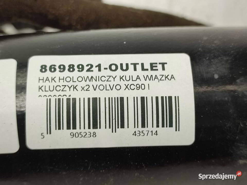 HAK HOLOWNICZY KULA WIĄZKA KLUCZYK x2 VOLVO XC90 Holowanie sprzedam