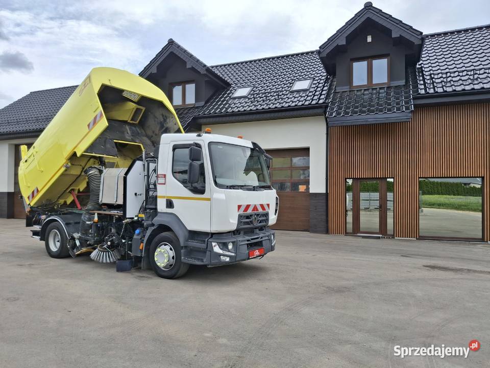 Renault D16 Midlum Zamiatarka SEMAT Zoeller FAUN kamera cofania Sierakowice