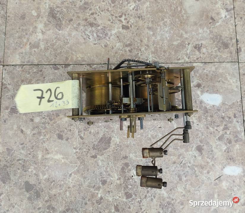 726 Mechanizm starego zegara ściennego Mauthe