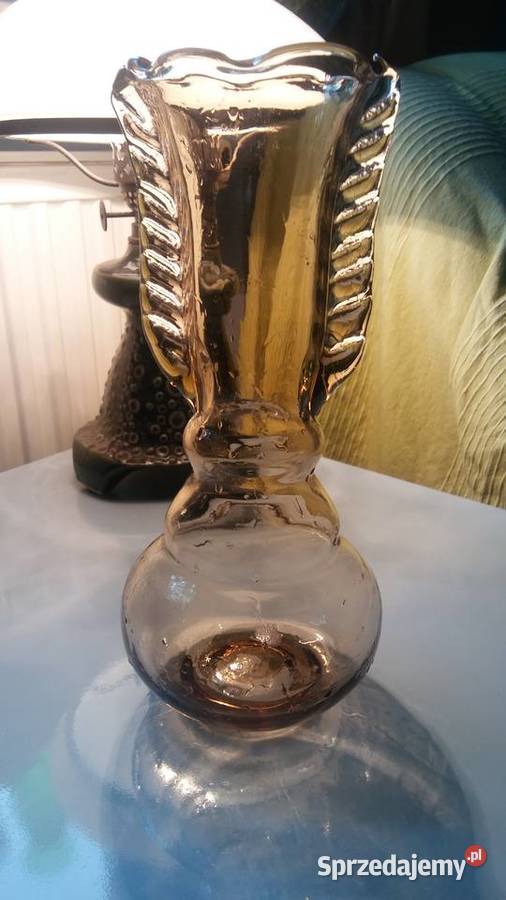 Stary wazon łososiowy Porcelana i szkło