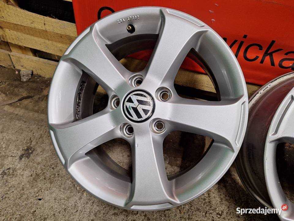 Alufelgi 5x112 15 ET50 VW Caddy Golf V VI VII Opony i felgi Choceń