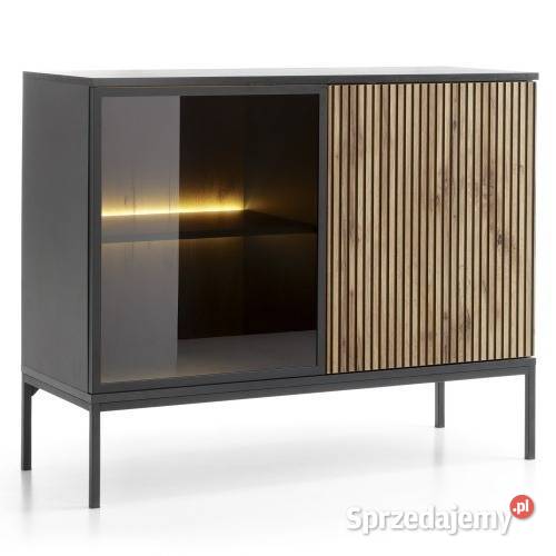 Komoda z frezowanym frontem i oświetleniem LED 39cm Wrocław