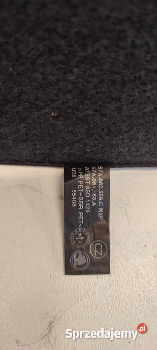 SKODA KAROQ MATA WYKŁADZINA BAGAŻNIKA 57A862559C