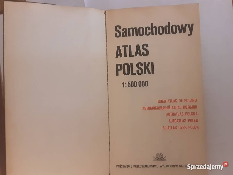 SAMOCHODOWY ATLAS POLSKI Z 1981 ROKU zachodniopomorskie Szczecinek