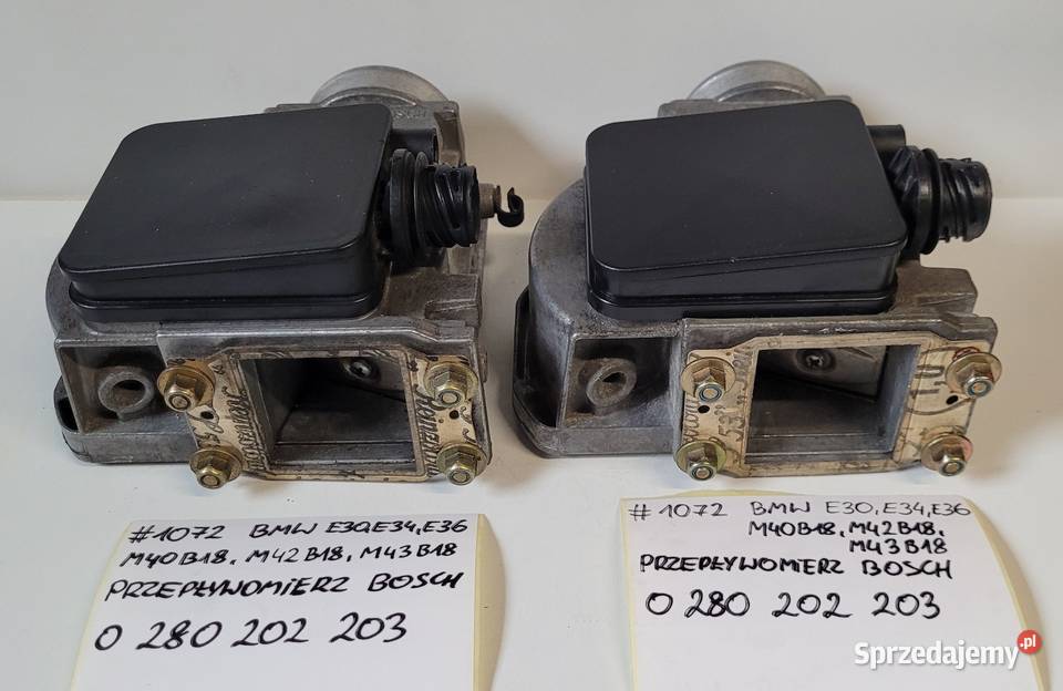 Przepływomierz powietrza potencjometr BMW E30 osobowe Potencjometry małopolskie Maków Podhalański