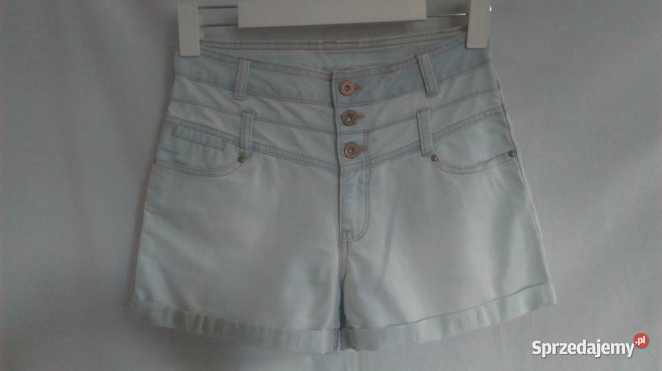 Spodenki damskie JEANS jasny r SM wysoki stan Pozostałe Białystok