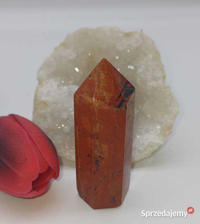 Piekny naturalny kryształ Jaspis wężowy obelisk warmińsko-mazurskie Olsztyn