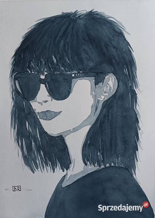 Akwarela Obraz KOBIECE TAJEMNICE 19 X 26 Obrazki i obrazy mazowieckie sprzedam