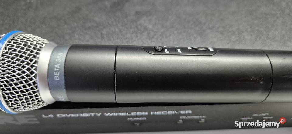 Shure Beta58a Oryginalny bezprzewodowy Sprzęt estradowy, studyjny i DJ-ski Konin sprzedam