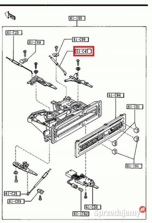 LINKA CIĘGNO NAWIEWU MAZDA 323 8907 MX3 9105