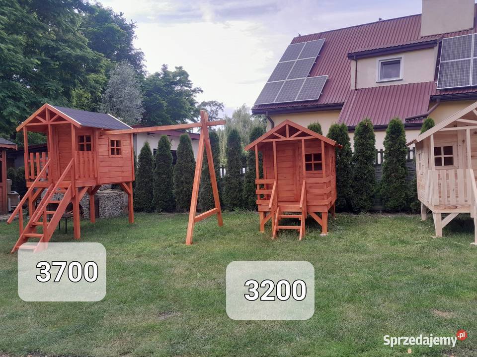 Domki drewniane place zabaw Rzeszów sprzedam