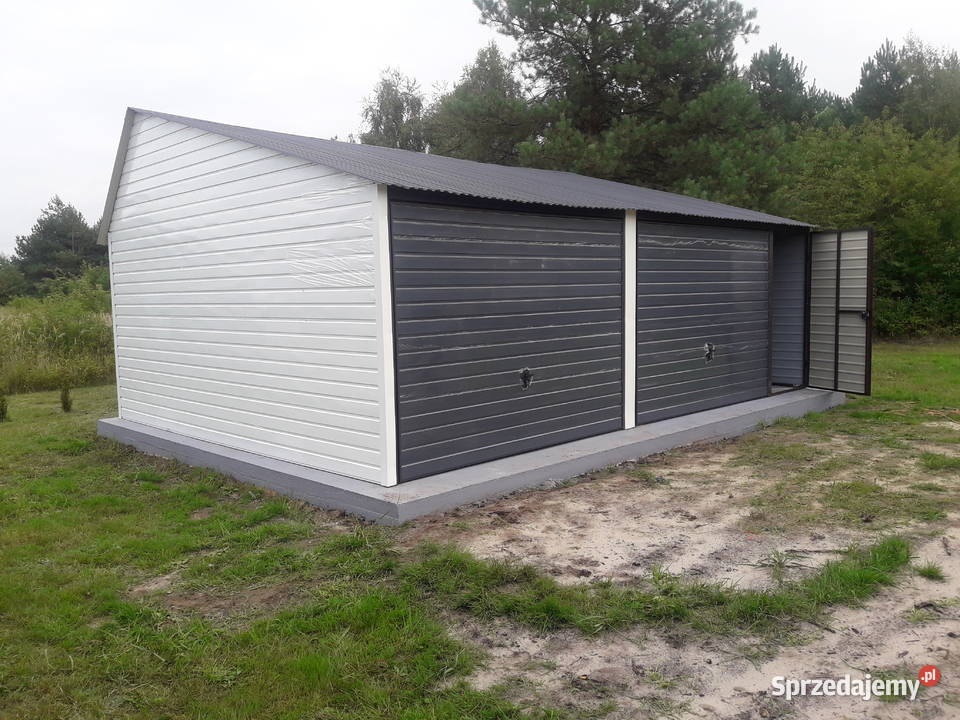 Duży Garaż Blaszany z bramami Duża Wiata Hala Radomsko