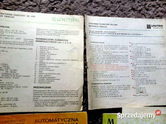 Instrukcje obsługi i schematy z PRL