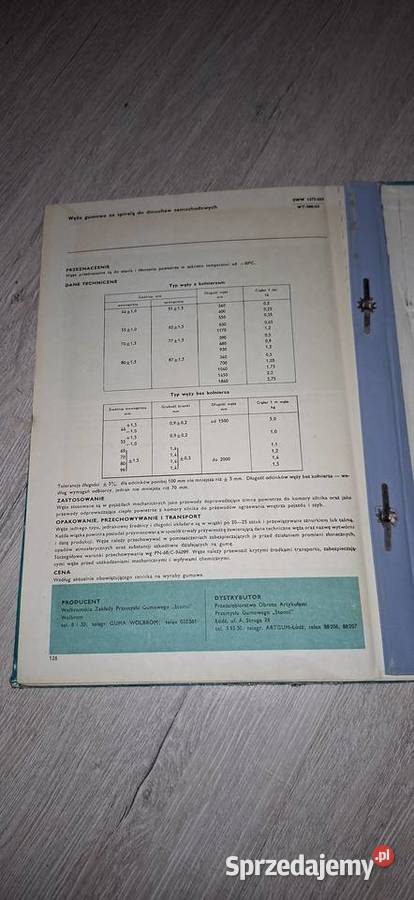 Katalog STOMIL Węże gumowe 1 wydanie Warszawa Łęczyca sprzedam